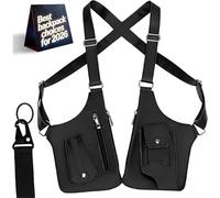 HoldOneLight Premium Unisex-Umhängetasche aus Kunstleder - Verstellbare Schultertasche/Crossbody-Tasche mit verdecktem Diebstahlschutz(mit Karabinerhaken)