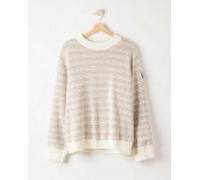 Holebrook Damen Strickpullover Augusta Crew WP Creme/Weiß S