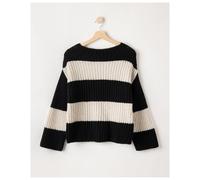 Holebrook Damen Strickpullover Cajsa Schwarz Beige