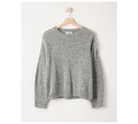 Holebrook Damen Strickpullover Elisabeth Crew Grau