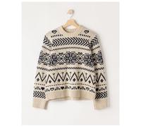 Holebrook Damen Strickpullover Magda Crew Sand Navy L