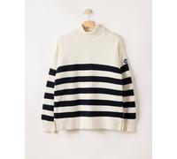Holebrook Damen Strickpullover Paulina WP Weiß Navy L