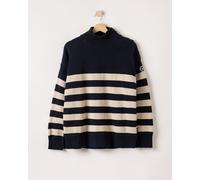 Holebrook Damen Windstopper Strickpullover Paulina Navy Beige S