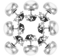 Holibanna 10 Stück Elegante Perlenknöpfe aus Metall Nahtlose Brosche Knöpfe zum Stecken für Damen für Selbstgemacht Kleidung und Bastelarbeiten Vielseitig und Modisch