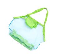Holibanna 1stück Großer Mesh Strandspielzeug Aufbewahrungsbeutel Praktischer Mädchen Rucksack Für Sandspielzeug Und Outdoor Aktivitäten Für Strand Und Ausflüge Sky-blau