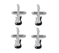 Holibanna 2 Paar Manschettenknöpfe Gitarre Legierung Herren Hemdverschlüsse Langlebig Und Dekorativ Modisches Accessoire Für Business Und Geschenk