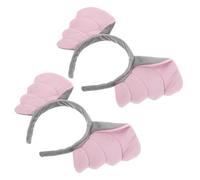 Holibanna 2 Stück Cartoon Elefanten Stirnband Tierkostüm Stirnband Cartoon Haarband mit Tierohren Weihnachtsfeier Accessoire Light Grey
