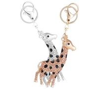 Holibanna 2 Stück pack Metall Schlüsselanhänger Giraffe Filigraner Retro Taschenanhänger Langlebige Legierung Dekorative Giraffen Deko für Rucksack und Geldbörse