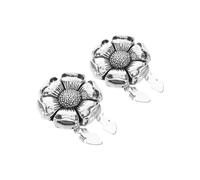 Holibanna 2 Stück Retro Damen Manschettenknöpfe aus Legierung mit Knopfabdeckung Schützende Hemd Accessoires für Besondere Anlässe Multifunktionale Schmuckbox