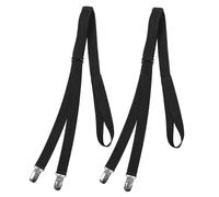 Holibanna 2 Stück Verstellbare Elastische Hemdhalter Rutschfesten Clips und Fußschlaufen Unisex Shirt Stay Gürtel für Business Formelle Anlässe und Ordentlichen Sitz