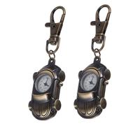 Holibanna 2 Stück Vintage Herren Taschenuhr Mechanisch Stilvolle Clipuhr in Wagenform Klassische Taschenuhr Modische Uhr in Wagenform Mechanische Für Herren in Medizinische Uhr Retro Für Dam