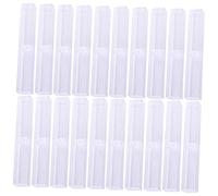 Holibanna 20 Stück Durchsichtiges Kunststoff Federmäppchen Leere Stiftebox Stabile Aufbewahrung Für Edle Stifte Kratzfest Mit Innenliegendem Verschluss Für Büro Schule 15,5 x 2,5 x 2,5cm