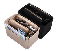 Holibanna 2stücke Filz-organisator-Einsatz Taschen-Innenfutter Mit Mehreren Fächern Reißverschlusstaschen Für Wertsachen Strapazierfähig Für Einkaufstaschen Und Make-up-Taschen