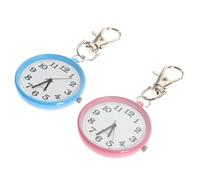 Holibanna 2stücke Schlüsselanhänger-Uhren Für Mini Quarz-Uhren Und Blau Für Pflegekräfte Praktische Und Stilvolle Hängemodelle