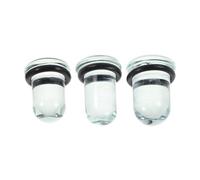 Holibanna 3 Stück Glas Ohrstöpsel und Tunnel mit Einfachem Schwung Bequemes Tragen Kreativer Piercingschmuck für Alltag und Partys Modernes Design