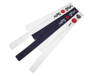 Holibanna 3 Stück-pack Wiederverwendbare und Waschbare Japanische Stirnbänder aus Polyester mit Japanischem Design für Sporttraining und Running