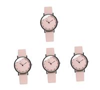 Holibanna 4 Damen quarzuhr edelstahlschale damenarmbanduhren Edelstahlgehäuse lederarmband Quartzwerk empfindlich Spielzeug Zubehör schmücken Krankenschwester