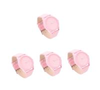 Holibanna 4 Stück Quartz Uhr Lässige Uhr Krankenschwester Uhr Auf Frau Achten Uhrenarmbänder Aus Leder Uhr Im Eleganten Stil Leuchtende Dekorationen Damen Mann Quarz Einstellbar