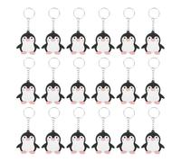 Holibanna 40 Stück Pinguin Schlüsselanhänger aus Langlebigem Pvc mit Niedlichem Cartoon Design als Partygeschenke und Rucksack Dekoration für Pinguinliebhaber