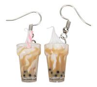 Holibanna Eis Ohrringe Damen Baumelnde Ohrhänger Im Simulierten Eiscreme Design 4.1 Zoll Lustige Ohrschmuck Für Party Festival Geschenk