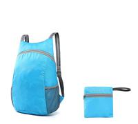 Holibanna Faltbare in Blau mit Großer Kapazität Reisetasche aus Polyester und Verstellbaren Schultergurten für Schule und Freizeit