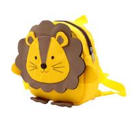 Holibanna Kinderrucksack Cartoon Löwe aus Oxford Gewebe Verstellbarer Anti Verlust Rucksack mit Abnehmbarem Sicherheitsseil für Kindergarten und Schule