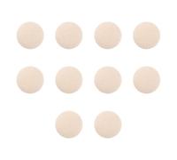 Holibanna Knöpfe aus Leinen 10 Stück 20mm mit Metallkern für Nähprojekte und Ersatzknöpfe an Hemden und Mänteln Beige