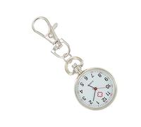 Holibanna Moderne Tragbare Taschenuhr aus Titanlegierung mit Präziser Zeitanzeige Silberfarbig Geeignet für Kinder und Pflegepersonal in Schule