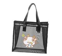 Holibanna Netztasche Strandtasche für Sommer mit Cartoon-Motiv Aufbewahrungsbeutel aus Netzgewebe für Schuhe Handtasche für Strandbesuche und Leicht zu Reinigen