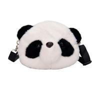 Holibanna Niedliche Panda Plüschtasche aus Pp Baumwolle Leichte und Praktische Umhängetasche mit Einfachem und Großzügigem Design für Alltag und Einkauf