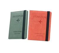 Holibanna Reisepasshülle Etui RFID-geldbörse Damen Aus Pu Leder Mit Multifunktions-Aufbewahrungstasche Für Reisepass Ausweise Fotos Und Taschen Klein Und Praktisch Zum Mitnehmen Für Frauen