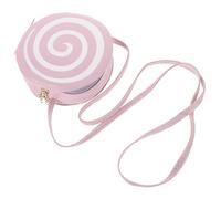 Holibanna Runde Pu-Umhängetasche Für Damen Lollipop Design Kleine Schultertasche Für Alltag Party Strand Shopping Und Dating Für Geldbeutel Schlüssel Handy Kosmetik Und Karten