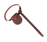 Holibanna Satz Mittelalterlicher Wikinger Gürteltasche Aus Pu Leder Mit Geprägtem Gürtel Cosplay Zubehör Für Rollenspiele Und Halloween