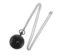 Holibanna Taschenuhr im römischen Maßstab Uhren für Männer goldene Uhr Raffrolloschnur taschenuhr mit Gravur Vintage antike kleine Vintage Plastik Black