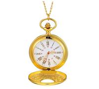 Holibanna Taschenuhr Mit Römischen Ziffern Vintage-mechanische Uhr Unisex-Design Inklusive Aufbewahrungsbox Robustes Und Langlebiges Legierungsmaterial