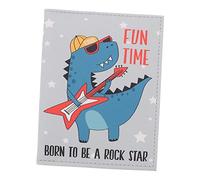 Holibanna Tragbare Passhülle aus Verschleißfestem Pu Leder mit Cartoon Motiv Unisex Ausweishülle für Reisepässe und Kreditkarten Dokumentenhalter für Schule Büro und Reisen