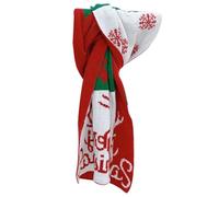 Holibanna Warmer Strickschal aus Baumwolle mit Feiner Verarbeitung und Festlichem Weihnachtsdesign Modischer Modeschal für Herbst und Winter für Weihnachtszeit und Erwachsene