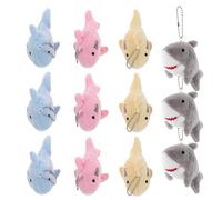 HOLIDYOYO 12 Stück Teiliges Mini Plüsch Meeresbewohner Schlüsselanhänger Anhänger Weiche Schlüsselring Taschen Charms Niedliche Meeresbewohner Stofftier Anhänger für Rucksack Geldbörse Bunte