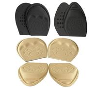 HOLIDYOYO 4 Paar Atmungsaktive Rutschfeste Anti Schuheinlagen Vorfußpolster Halbe Einlegesohlen Mit Polsterung Selbstklebend Schutz Vor Abrieb Für Absätze Und Freizeitschuhe