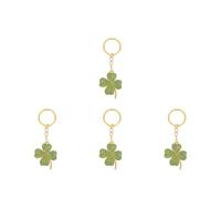 HOLIDYOYO 4Pcs Strass -Schlüsselbund Für St. Patrick Day Glitter Shamrock Lucky Key Chains Für St. Patrick Day Fortune Key Rings Ornament
