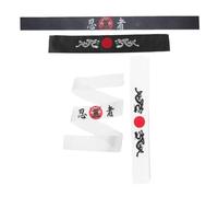 HOLIDYOYO Ninjas Stirnband Japanische Bandanas 4 Stück Polyester Atmungsaktiv Dekorativ Für Männer