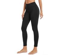 Holipick Damen-Badehose UPF 50+ Schwimm-Leggings Hohe Taille Lange Schwimmhose, Schwarz, XX-Large