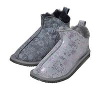 Hollert Damen Lammfell Hausschuhe Angel Fellschuhe Halbschuhe echtes Merino Schaffell weich bequem kuschelig Echtleder Schuhgröße 39, Farbe Rosa