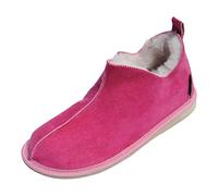 Hollert Damen Lammfell Hausschuhe Cinderella PINK Fellschuhe 100% Merino Schaffell für Wohlgefühl - warm, atmungsaktiv