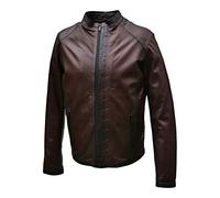 Hollert Herren Lederjacke Aldo Braun Bikerjacke Übergangsjacke echtes Nappaleder Größe XL