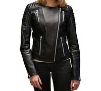 Hollert Lederjacke - Peggy Damen Bikerjacke Echtleder Lammnappa