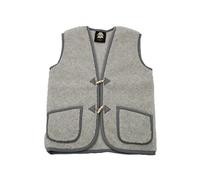 Hollert Wollweste Unisex Colorado Hellgrau Weste Merinowolle kuschelig weich & warm Größe XXL