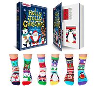 Holly Jolly Christmas Weihnachten Oddsocks Socken in 30,5-38,5 im 6er Set - Strumpf