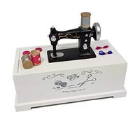 Holz Nähkästchen weiß - Deko Nähkasten Nähmaschine - Nähkiste Nähkorb Näh Box