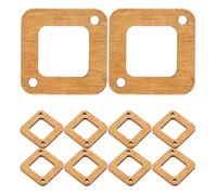 Holzausschnitt für Ohrringe, 50 Stück, Minimalistisch, Selbstgemacht | Leicht und Glatt, für Bastelkurse und Schmuckmacher, Schnelle Designs, Jump Rings